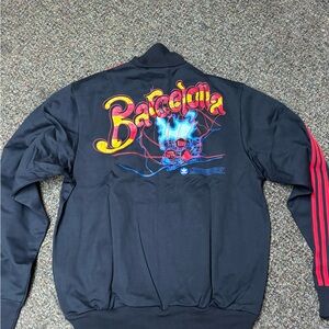 Adidas Originals Black Barcelona Men's Track Jacket size XL